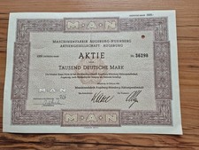 Maschinenfabrik Augsburg Norymberga Aktiengesellschaft MAN 1952