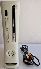 Microsoft Xbox 360 White Console With 20gb HDD & AV Composite Cable Tested
