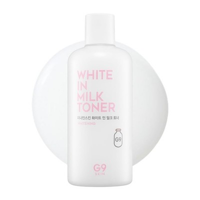 G9SKIN White in Milk Toner 300ml   Lightweight Daily 1 Count (Pack of 1) 