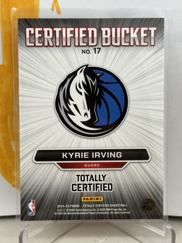 2024-25 Totally Certified Kyrie Irving Certified Bucket Mirror Dallas Mavericks - Picture 2 of 2