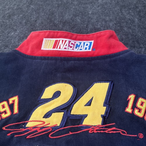 Vintage DuPont NASCAR Jeff Gordon 24 Flames Y2K Jacke Champion Grail Herren 3XL Chase - Bild 14 von 20