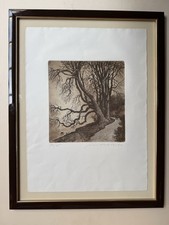 Medard Varsanyi: Original-Radierung ohne Titel, Blatt 50/65 gerahmt