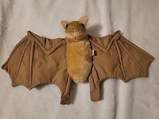 Vintage Stellaluna 19" Hand Puppet Bat Brown Plush Toy Janell Cannon 1996