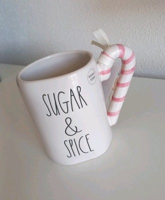 RAE DUNN Tasse SUGAR & SPICE Nussknacker Zuckerstange Weihnachten neu