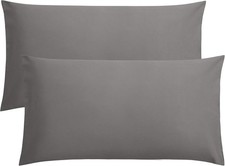 King Pillow Cases Set of 2, Soft Microfiber Pillow Covers with Envelope Closure,