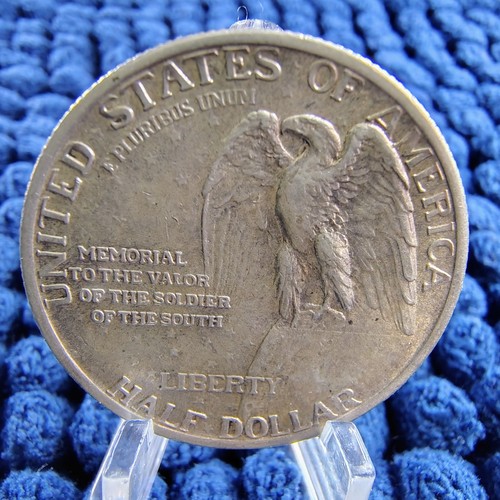 1925 Stone Mountain Silver Commemorative Half Dollar 50C - 90% Silver - XF+ Cond - Picture 6 of 16