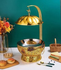 Luxury Gold 8L Stainless Steel Chafing dish with free spoon and holder!! 🔥