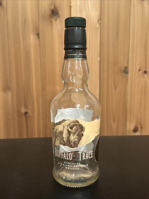 BUFFALO TRACE BOURBON EMPTY BOTTLE Kentucky 375ml Store Pick Gold Eagle Unrinsed