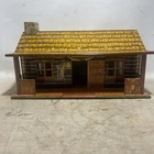 Vintage MARX  BAR-M-RANCH - Western Ranch Set Tin Toy Litho Cabin