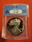 2004 W American 1 Oz 999 Silver Eagle Proof Coin ANACS PR70 PF70 DCAM