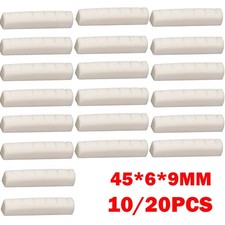10/20x Guitar Bone Nut 45 6 9mm For Folk Luthier String Acoustic Saddle Bridge