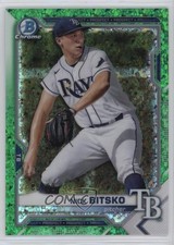 2021 Bowman Chrome Prospects Green Mini-Diamond Refractor 8/99 Nick Bitsko 0e4z