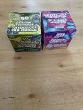 50 Glow Temporary Tattoos And 50 Glitter Temporary Tattoos