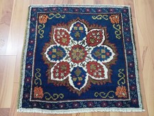 Rare antique blue rug Vintage Oriental Carpet One of a kind Rug Authentic Rug