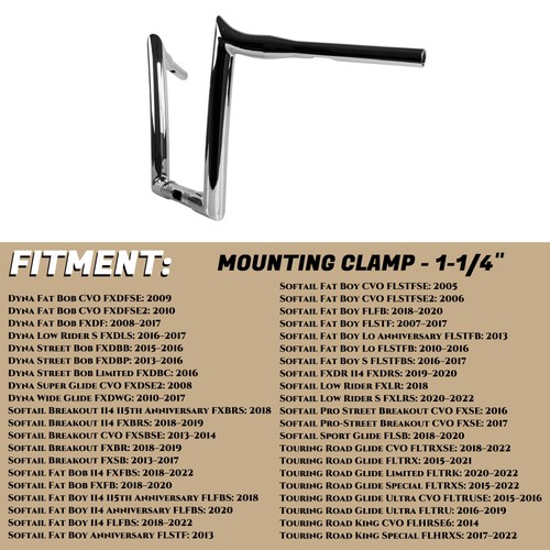 Manillar STREET TANK 1.5" cromado para Harley para manillar Touring Road Glide - Imagen 2 de 9