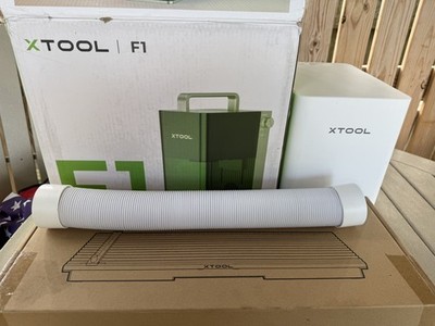 xTool F1 Enclosed Desktop Laser Engraver Engraving with slide extension 