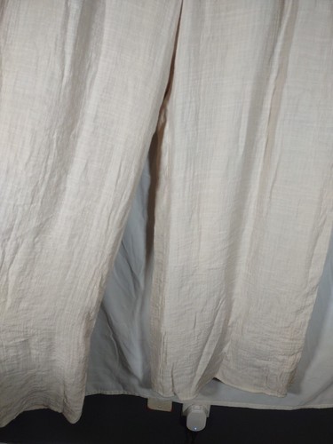 Pantalón boho blanco roto Wonderly para mujer talla 3X pierna ancha, bolsillos, gasa, salón playa - Imagen 6 de 7