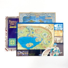 Phantasy Star Collection W/Obi Map Sega Saturn SS Used Game Good NTSC-J Japan JP