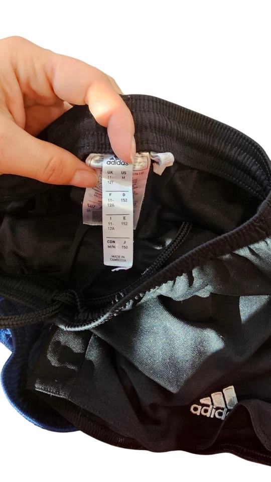 Adidas Niños Pantalones Cortos Acanalados Niños Conjunto De 2 Talla 11-12 Y Foto 4 de 4