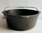 Vintage Lodge 8 Cast Iron Dutch Oven with Bail Handle USA No Lid Seasoned