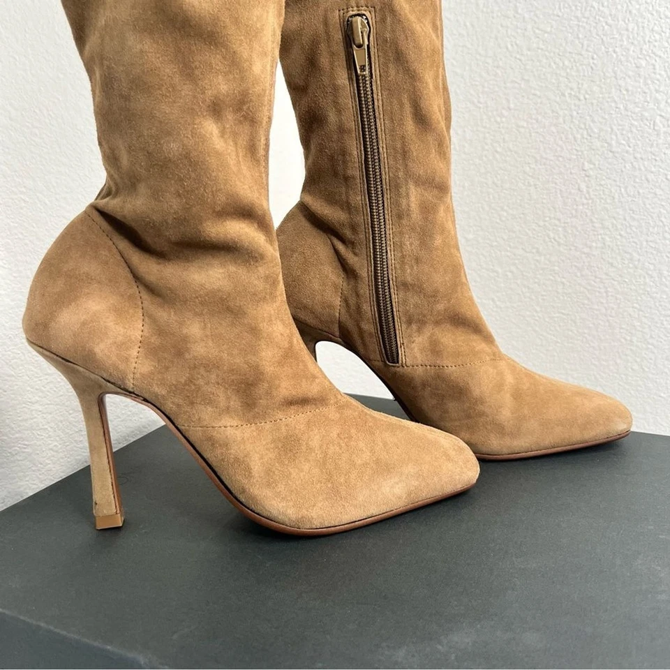 NOVO Tony Bianco Hamlet Sicília Stretch Kid Botas Altas de Camurça Tamanho 6.5 Novo Na Caixa - Imagem 4 de 4