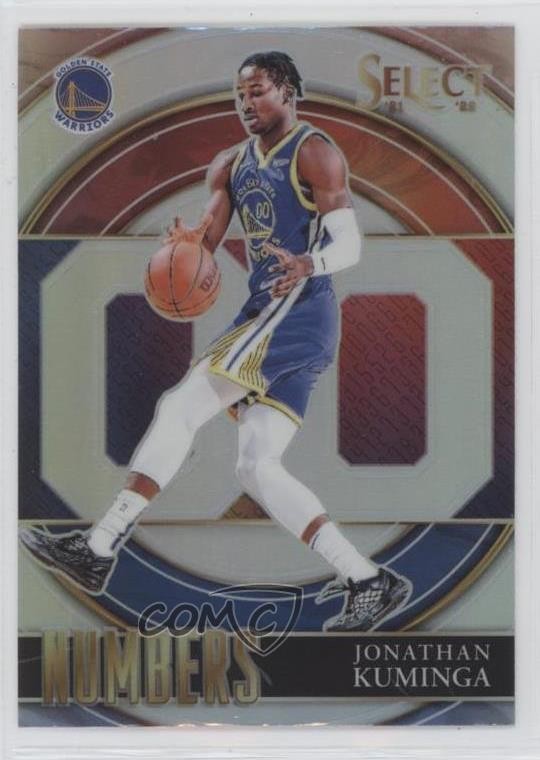 2021-22 Panini Select Select Numbers Silver Prizm Jonathan Kuminga #2 13uy