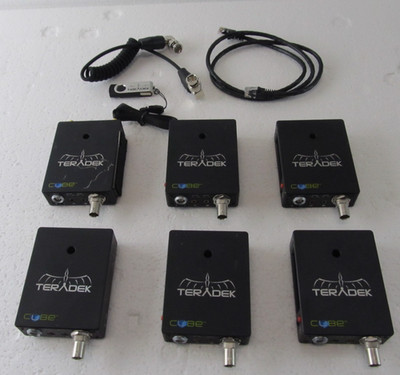 Lot of 6 Teradek Cube-105 305 155 AS IS, No Power Supplies