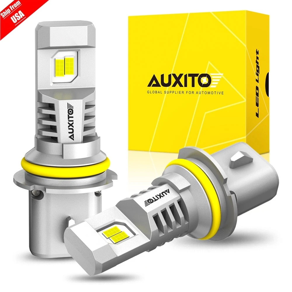 BlazeWaze 2x 9007/HB5 Ultra Bright LED Headlight Base, 9000 LM Dual