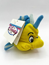 VTG Disney The Little Mermaid Flounder Disney Store Plush Bean Bag Toy NWT