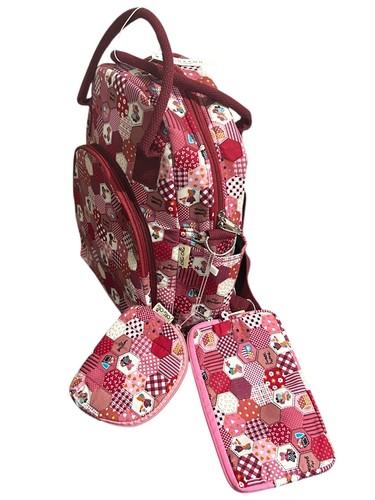 Women Traveling Bag Pink - 3 piece set - Picture 2 of 3