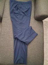 Chaps Men's Classic Fit Flat Front Pant, Navy, 36X32