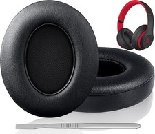 Comfort-Focused Earpads for Beats Studio 2 3 Headphones - Black Foam Cushions