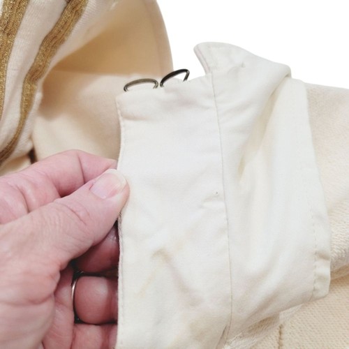NEW Ralph Lauren Denim & Supply French Terry Military Jacket in Cream/Gold Med - Picture 10 of 14
