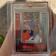 Lamar Jackson - 2018 Panini Rookies & Stars #RR-10 Rookie Rush (RC) MVP Heisman