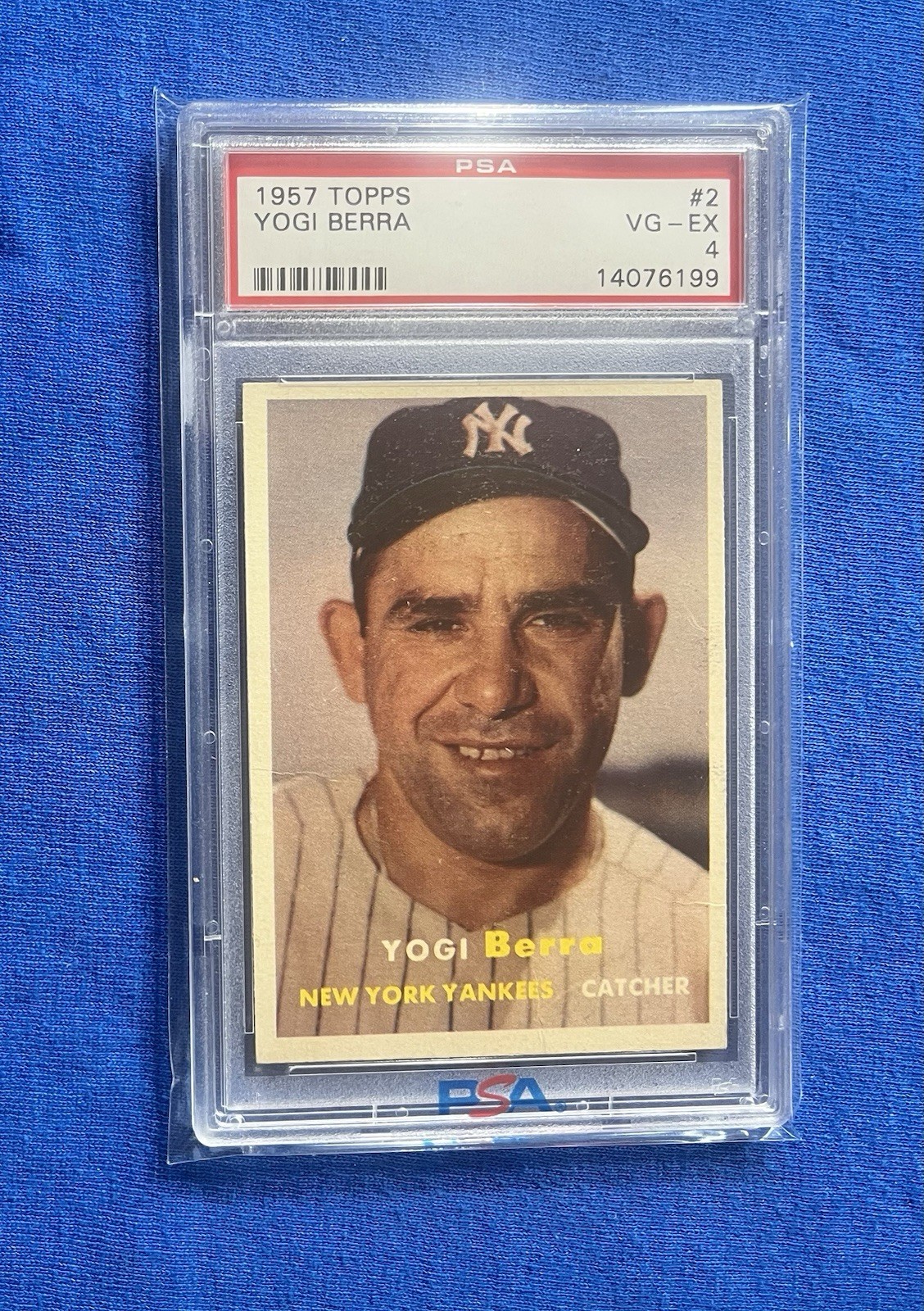 1957 Topps Yogi Berra #2 PSA 4 VG-EX
