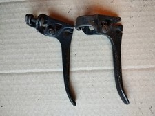 Vintage Black Steel Retro Bike Straight Bar Brake Levers 1940