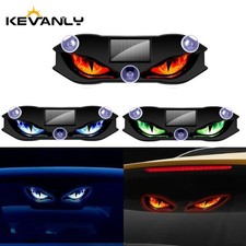 Solar Demon Eye Led Car Window Light Wireless No Drill Devil Eye Warning Lights