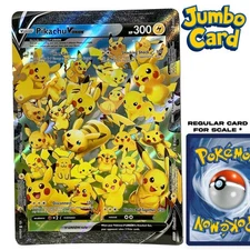 JUMBO Pikachu V-Union Oversized Pokemon Card Promo NM+