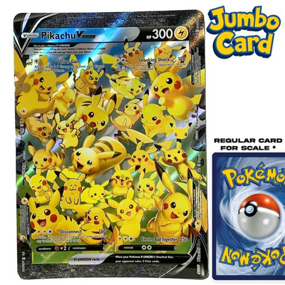 #ad #ad JUMBO Pikachu V Union Oversized Pokemon Card Promo NM $11.95