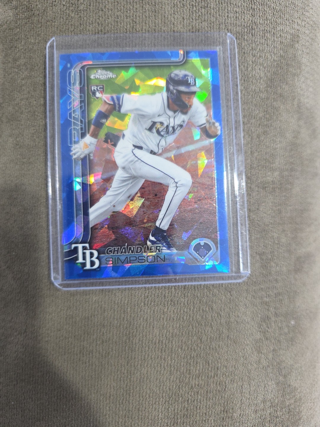 Chandler Simpson - 2025 Topps Chrome Update Sapphire RC USC179 Rays Rookie