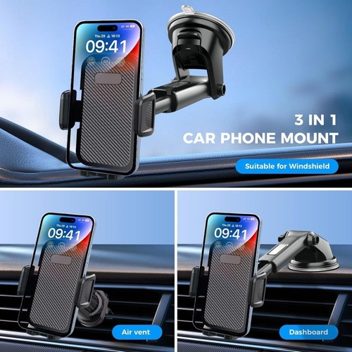 Handyhalterung Universal Auto KFZ Handy Halter Halterung Car Holder Smartphone - Bild 9 von 9