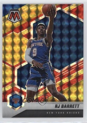 2020-21 Panini Mosaic Choice Fusion Red & Yellow Prizm 45/88 RJ Barrett #68 0q77