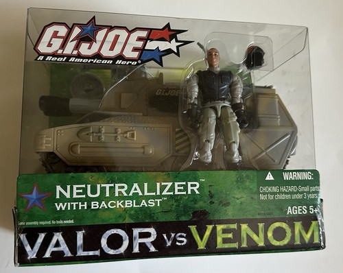 GI JOE VALOR VS VENOM NEUTRALISATOR WITH BACKBLAST FIGUR HASBRO 2003 NEU