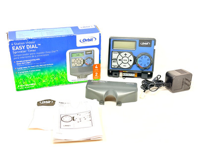 Orbit 4-Station Indoor Easy Dial Sprinkler Timer Model 28954 - Open Box