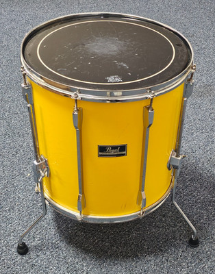 Vintage Pearl Export Yellow 16'' Floor Tom Drum Pre-owned