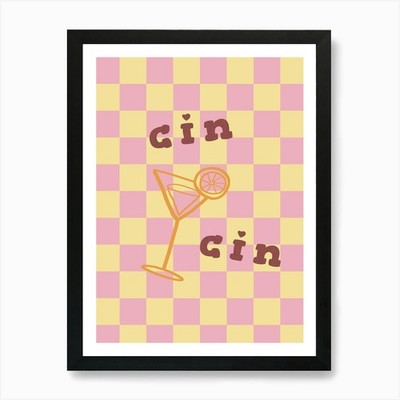 Cin Cin - Cheers Kunstdruck gerahmt Wandbild Poster Leinwanddruck Bild