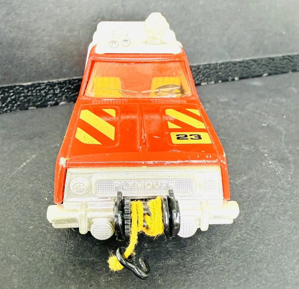 Vintage 1978 Matchbox Super Kings K-65 Emergency Rescue Plymouth Trail Duster - Image 3 of 4