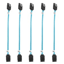 5Pack SATA III Cable:8 inch Short-SATA Cable Thin 0.2M, Straight Flexible 6Gb...