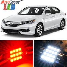 14 x Premium Red LED Lights Interior Package Kit for Honda Accord 2013-2019