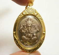 LORD GANESHA GANESH GANAPATI VINAYAKA OM HINDU AMULET DEVA SUCCESS LUCKY PENDANT